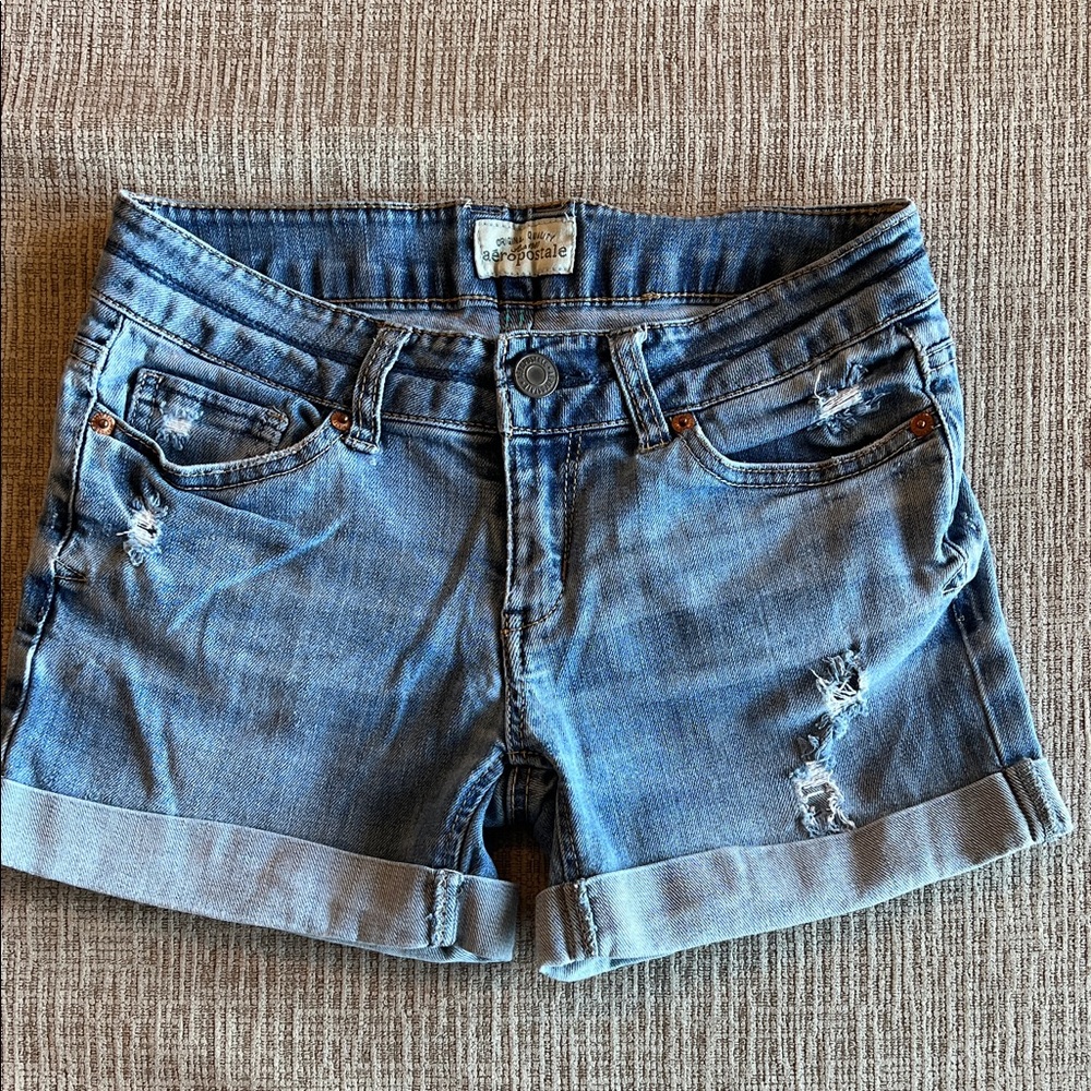 American Eagle Outfitters Light Blue Jean Shorts